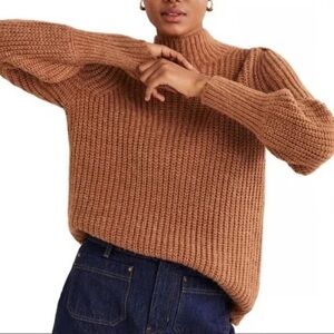 BODEN Ribbed Fluffy High Neck
Jumper Turtleneck Sweater Womens XL